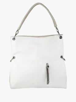 Solada Borsa hobo da donna in ecopelle - bianco