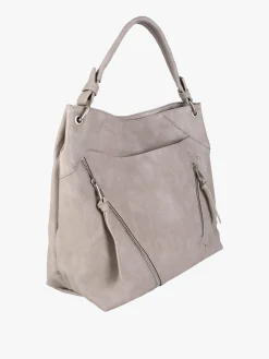 Solada Borsa hobo da donna in ecopelle - grigio