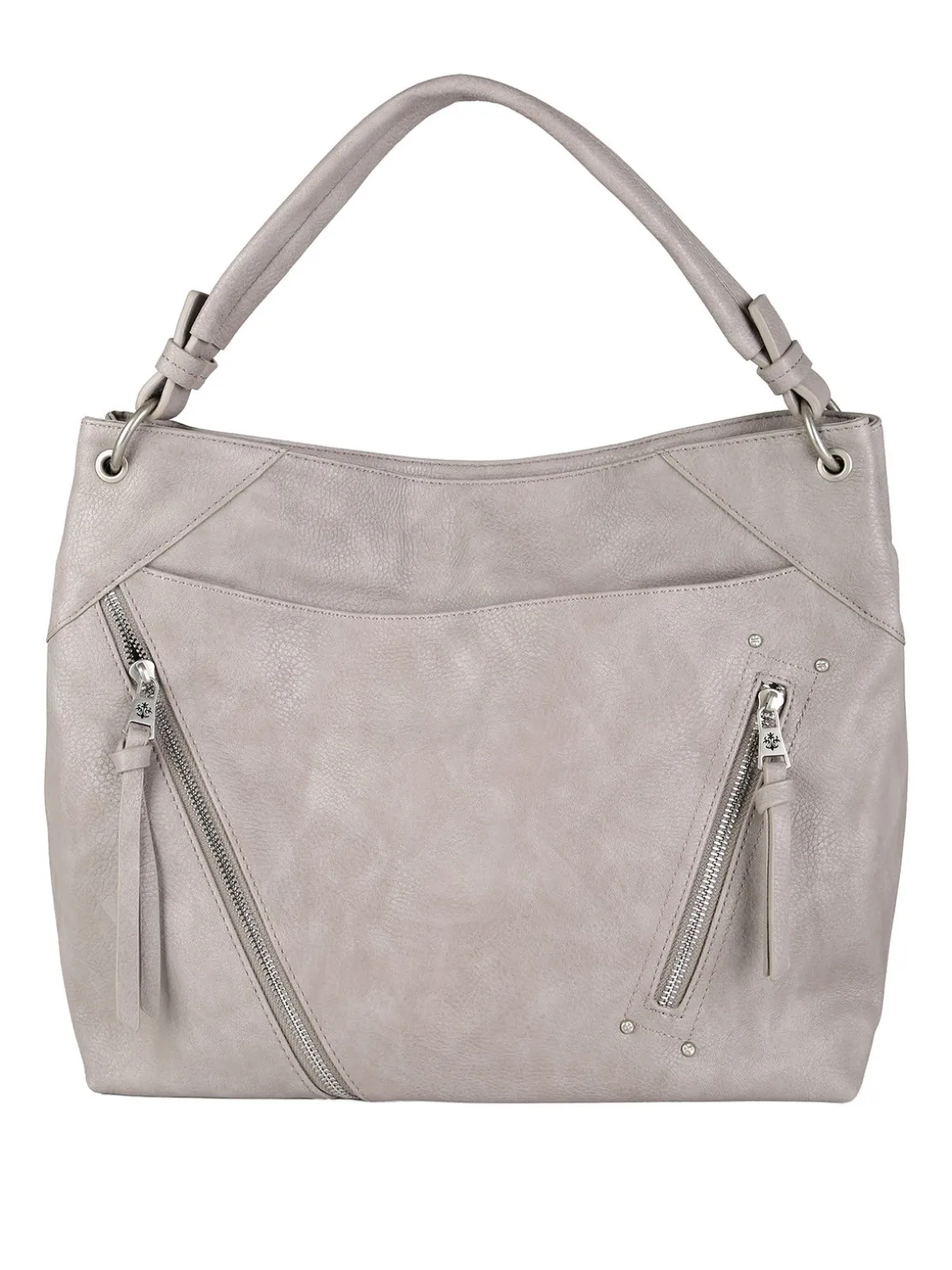 Solada Borsa hobo da donna in ecopelle - grigio