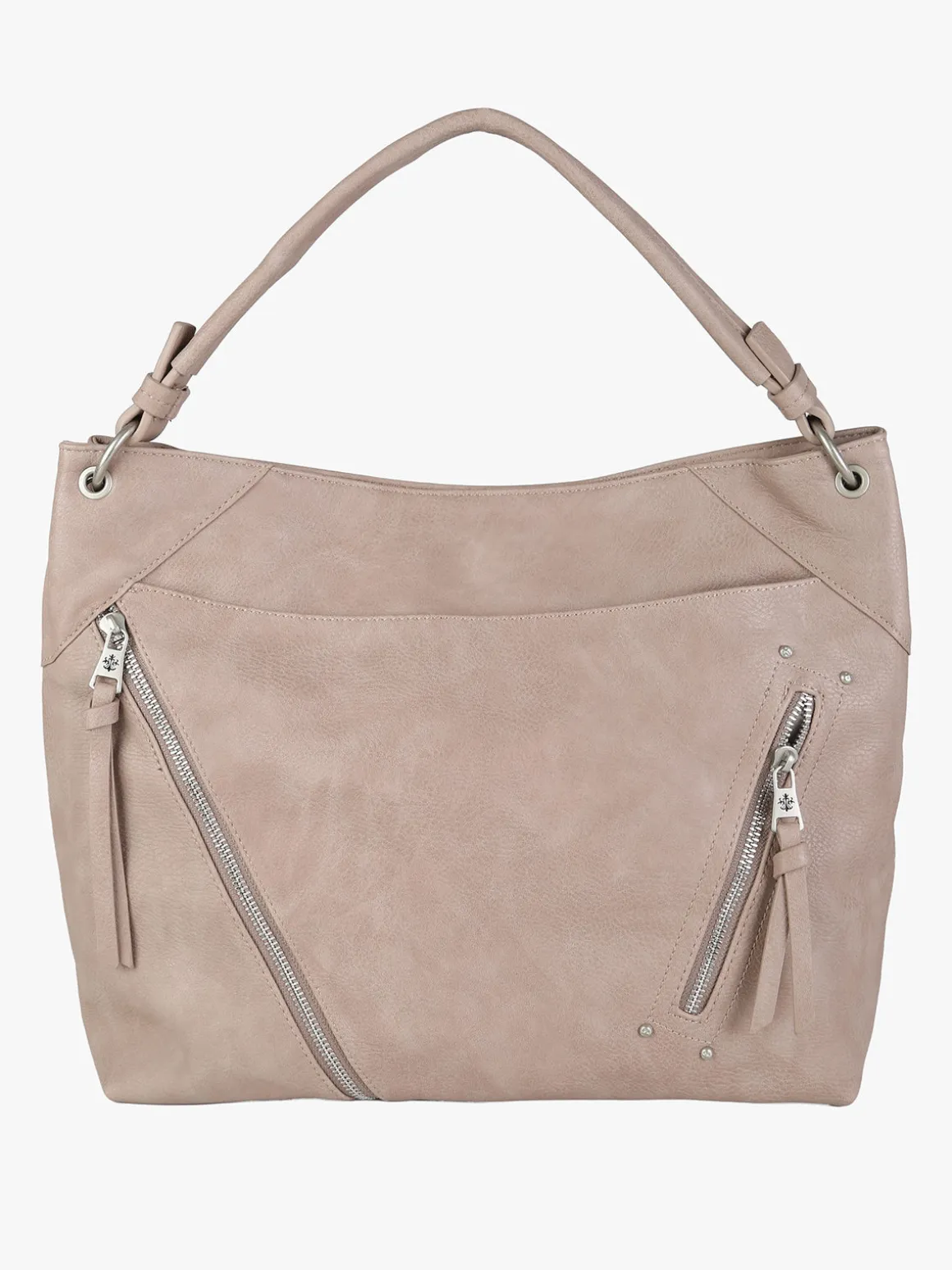 Solada Borsa hobo da donna in ecopelle - apricot