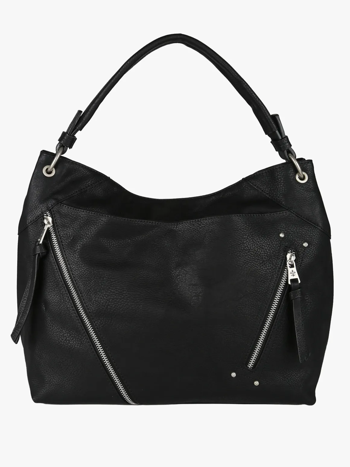 Solada Borsa hobo da donna in ecopelle - nero