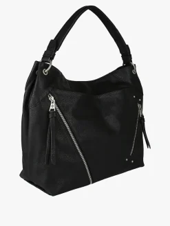 Solada Borsa hobo da donna in ecopelle - nero