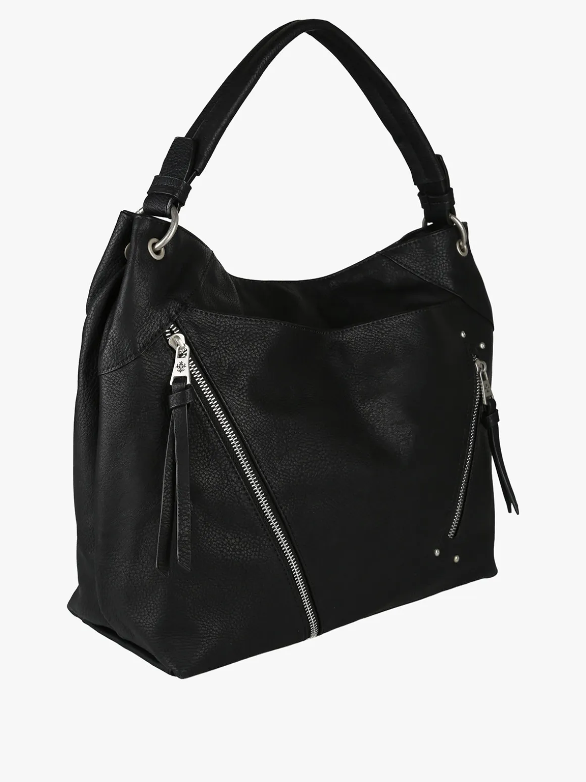 Solada Borsa hobo da donna in ecopelle - nero