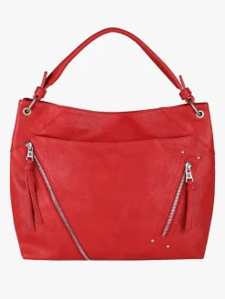 Solada Borsa hobo da donna in ecopelle - rosso