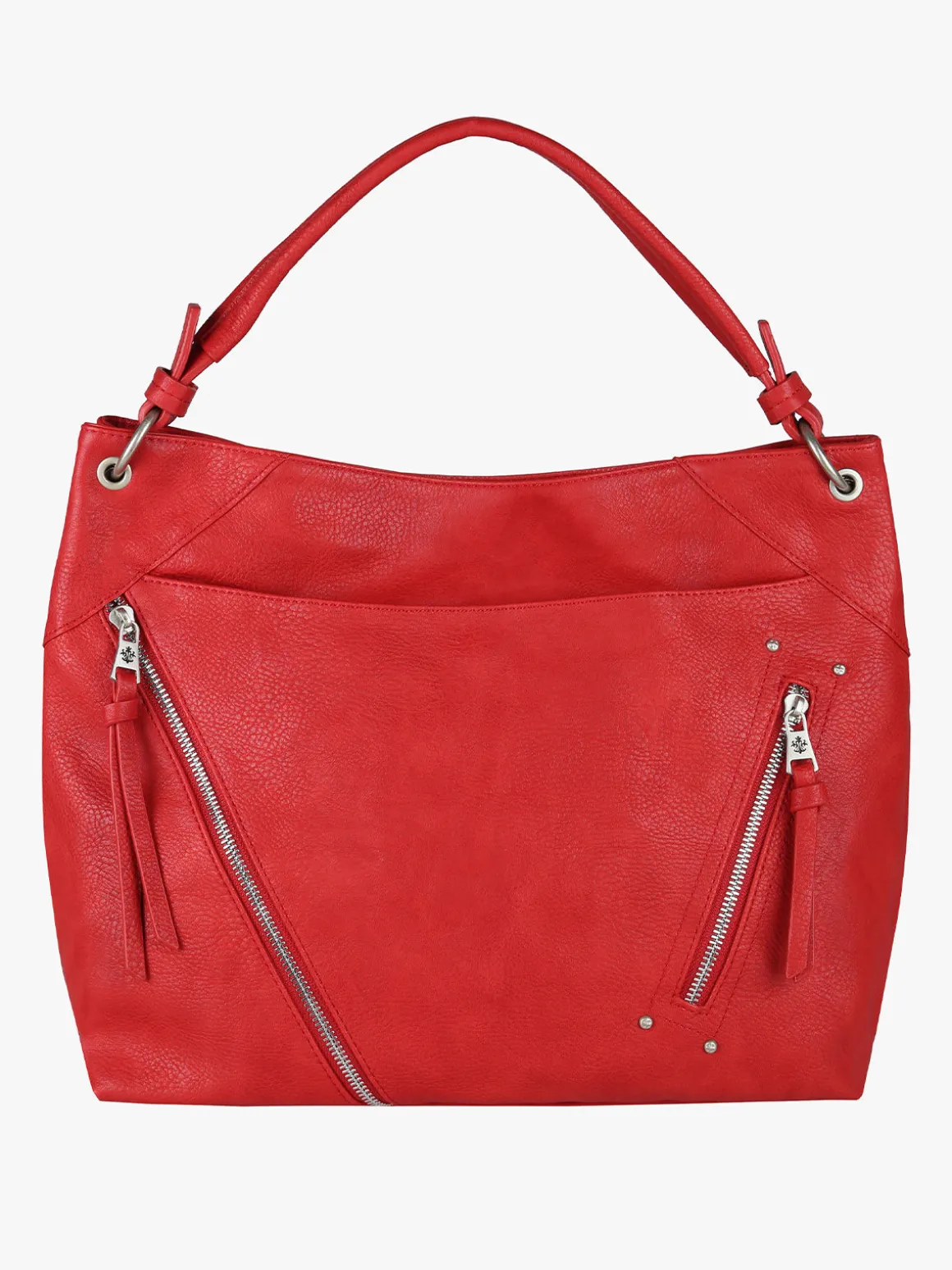 Solada Borsa hobo da donna in ecopelle - rosso