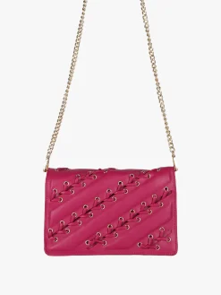 Solada Borsa rigida a tracolla con manico a catena - fucsia