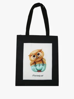 Solada Borsa shopper in tessuto con stampa