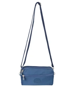 Solada Borsetta a tracolla rettangolare da donna in nylon - blu scuro