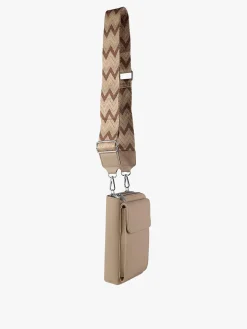 Solada Borsetta portafoglio a tracolla con porta telefono - beige
