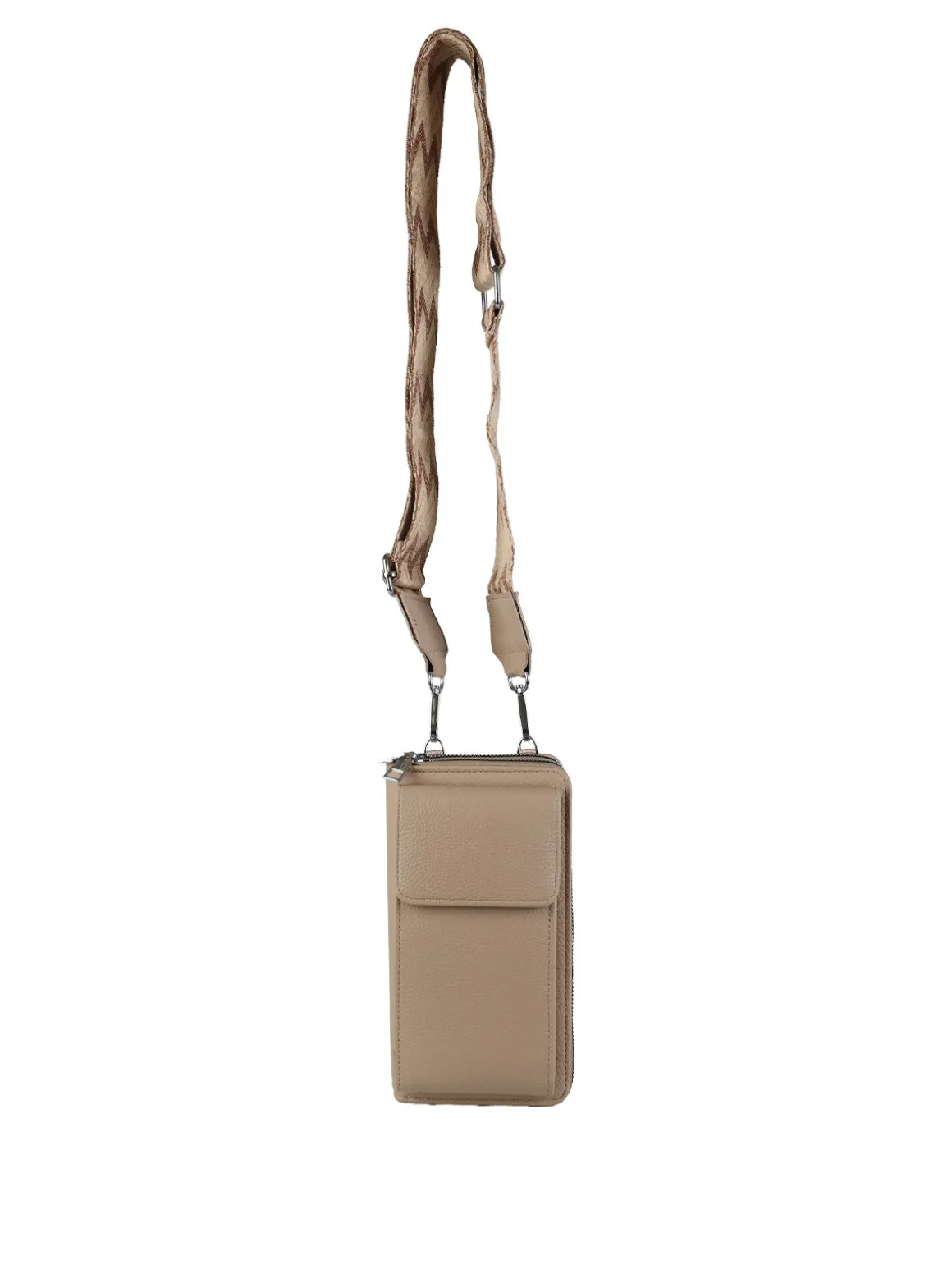 Solada Borsetta portafoglio a tracolla con porta telefono - beige