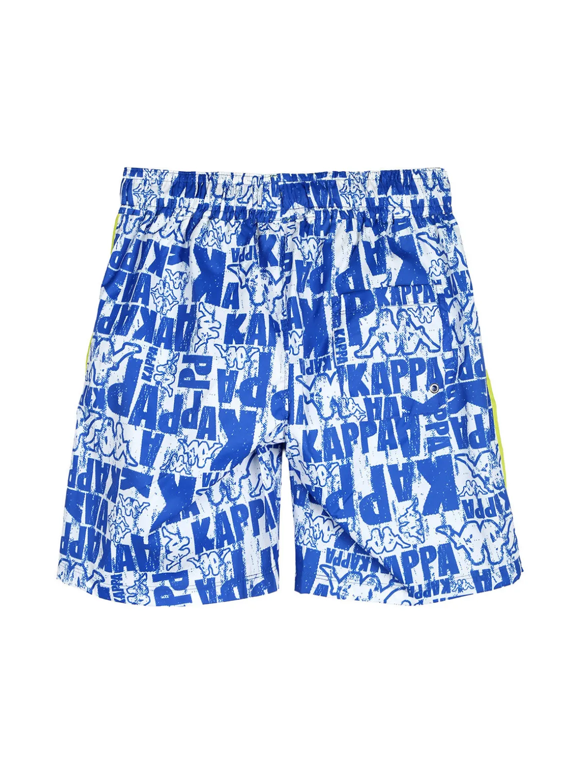 Solada Boxer da mare da bambino con stampe logo - blu