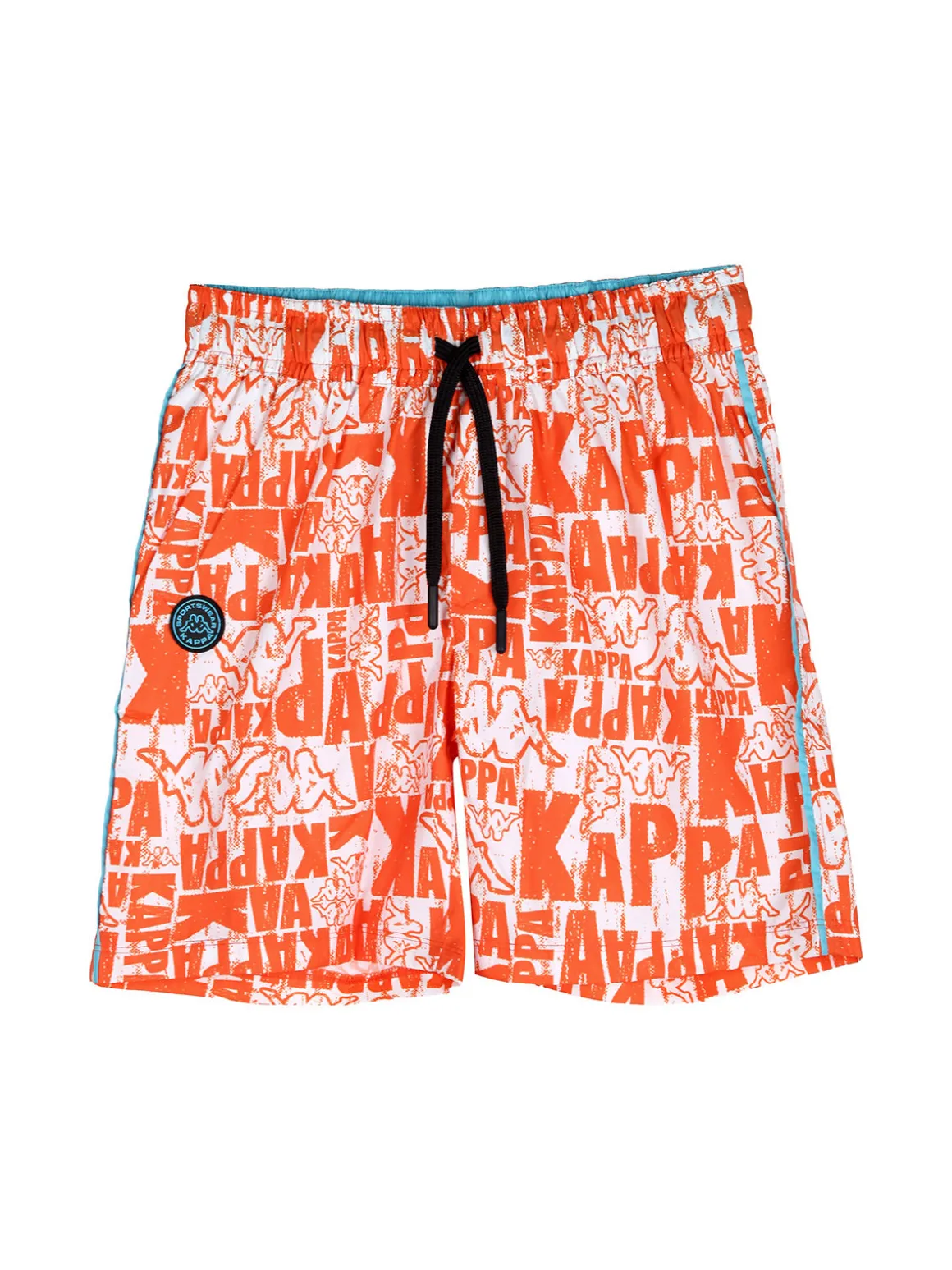 Solada Boxer da mare da bambino con stampe logo - arancione