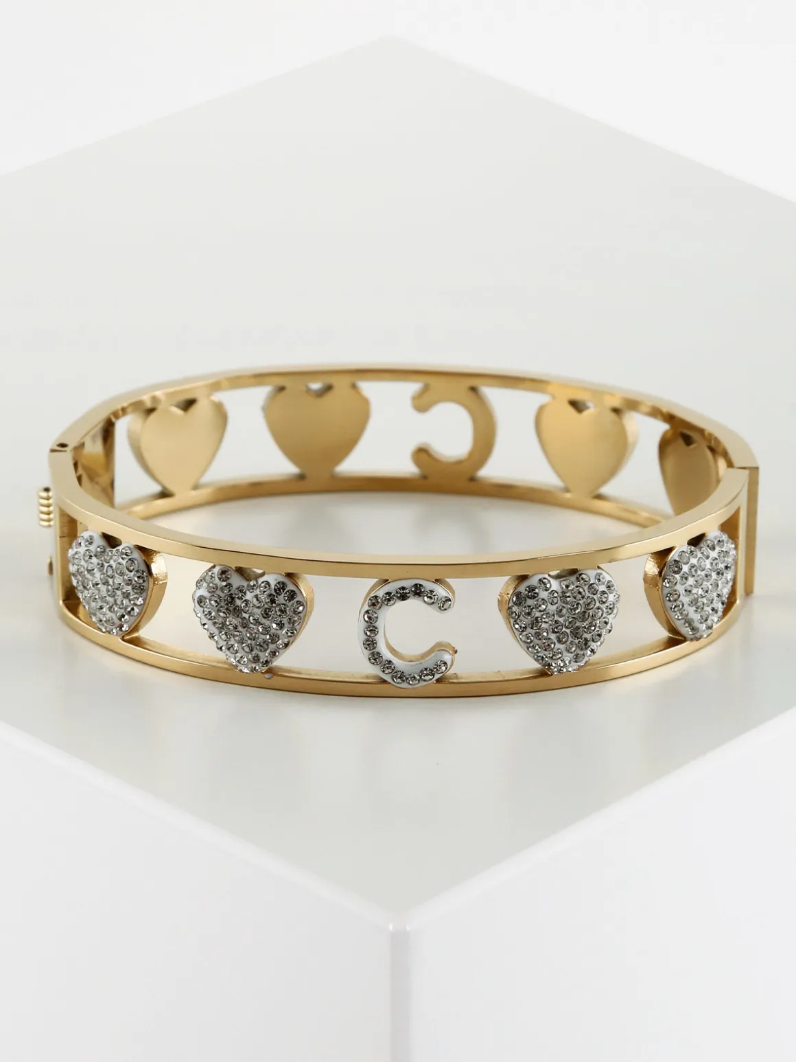 Solada Bracciale rigido iniziale "C"