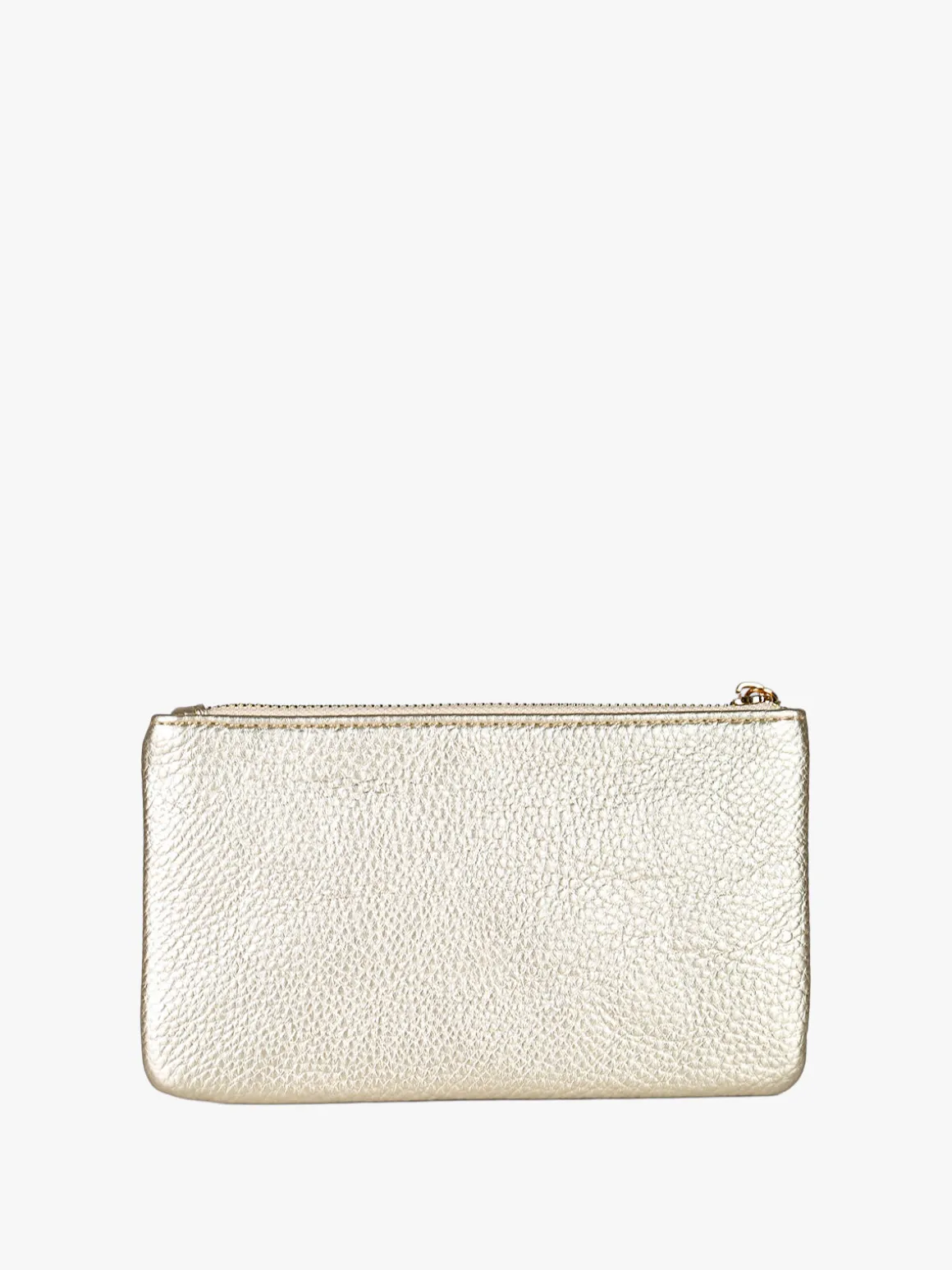 Solada Bustina donna in ecopelle con zip - oro