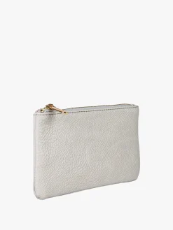 Solada Bustina donna in ecopelle con zip - grigio