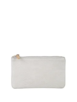 Solada Bustina donna in ecopelle con zip - grigio