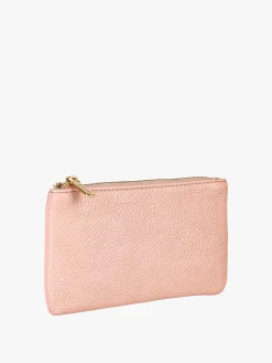Solada Bustina donna in ecopelle con zip - rosa