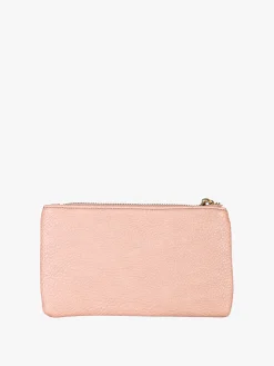 Solada Bustina donna in ecopelle con zip - rosa