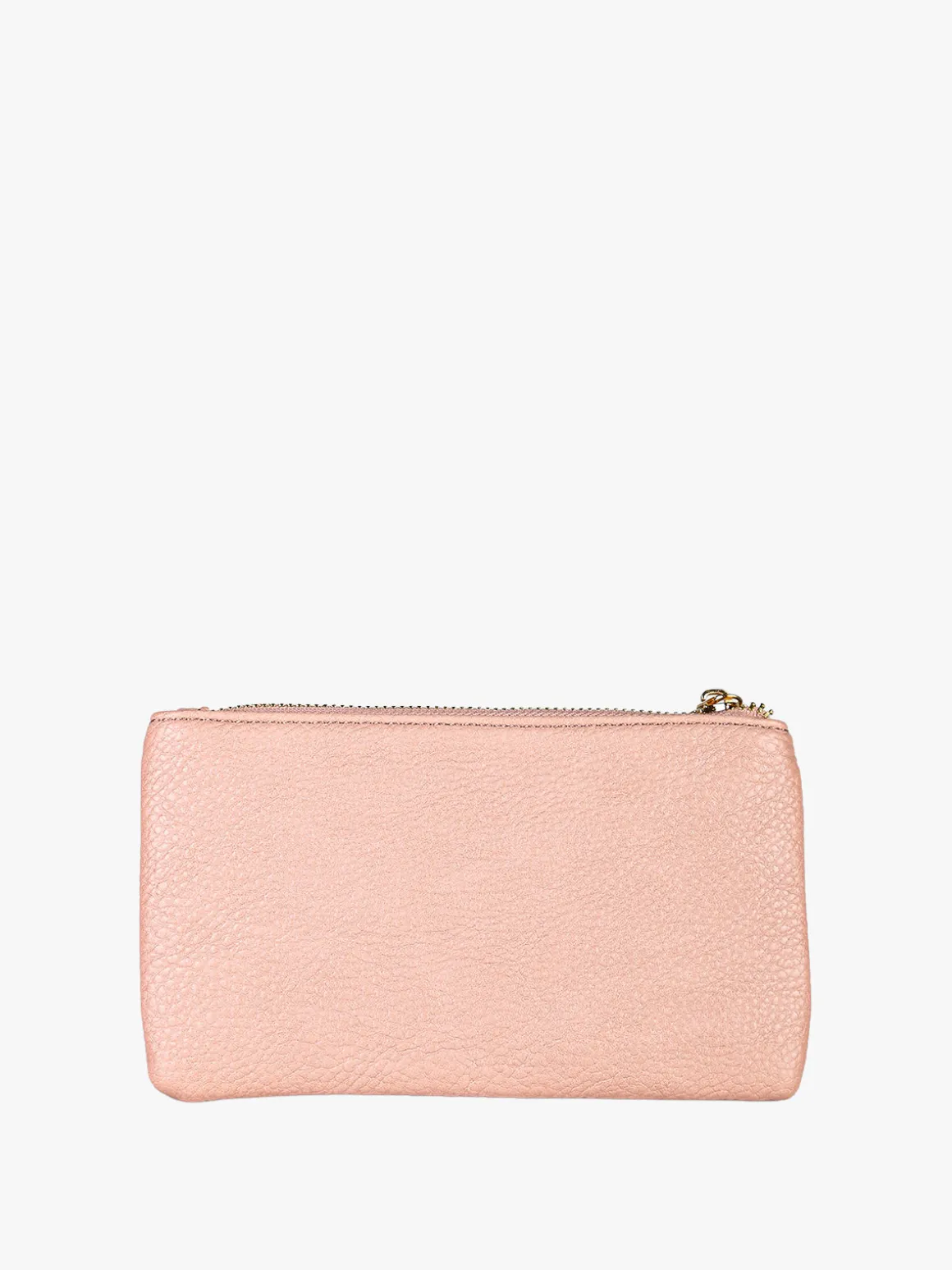 Solada Bustina donna in ecopelle con zip - rosa