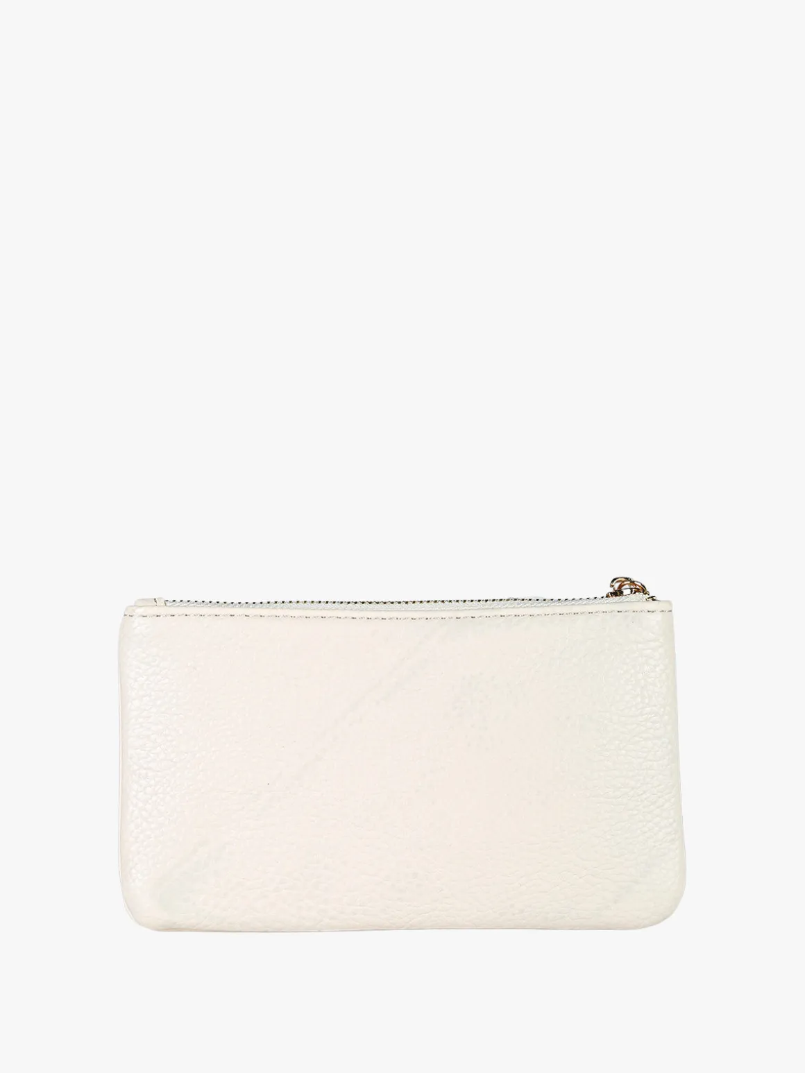 Solada Bustina donna in ecopelle con zip - beige