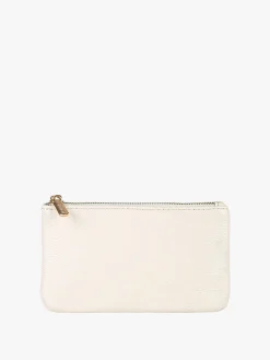 Solada Bustina donna in ecopelle con zip - beige