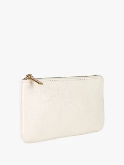 Solada Bustina donna in ecopelle con zip - beige