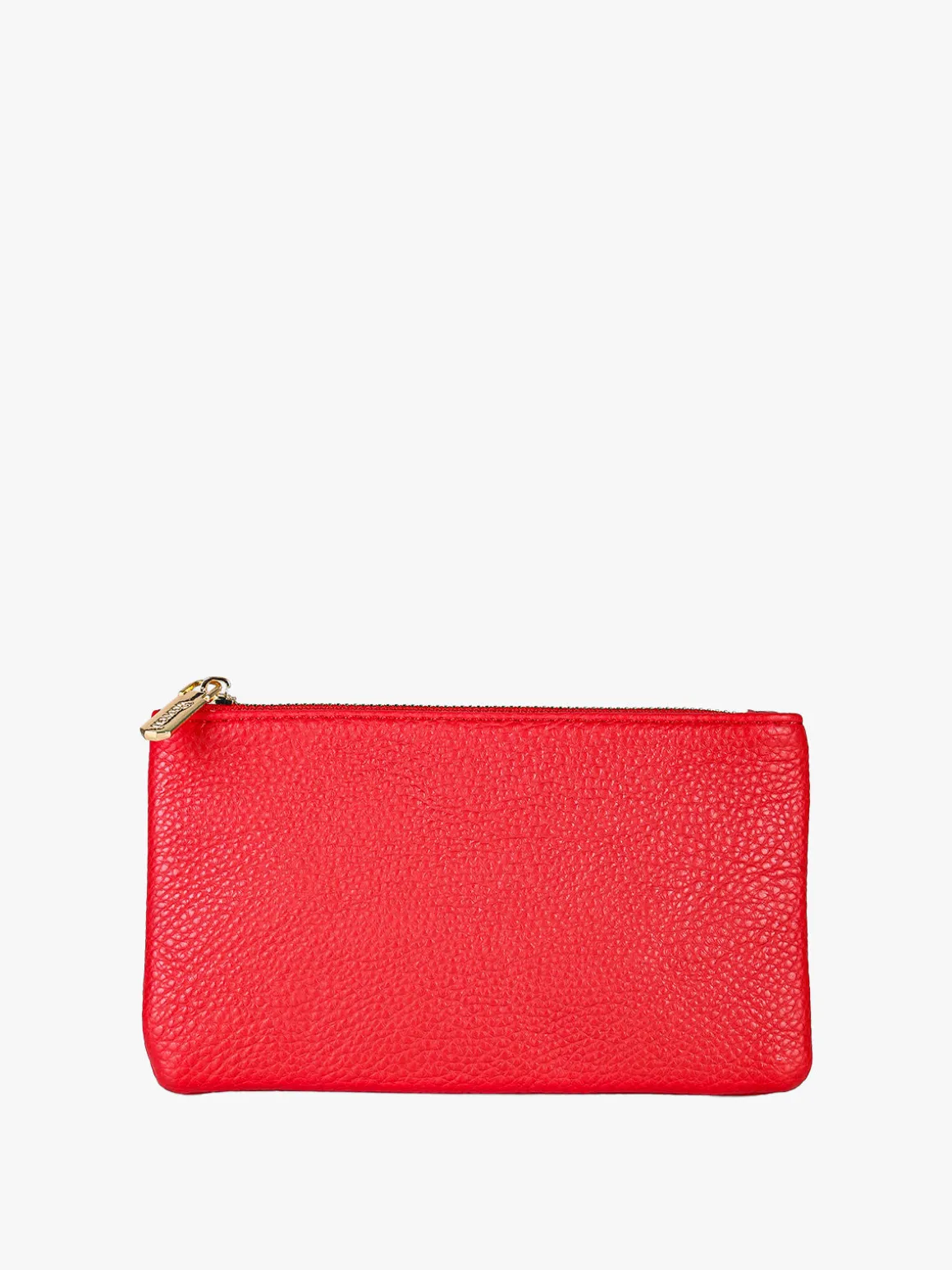 Solada Bustina donna in ecopelle con zip - rosso