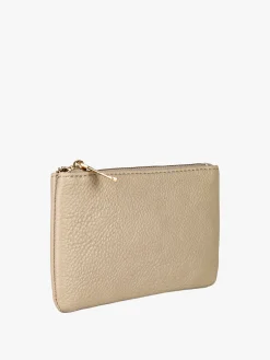 Solada Bustina donna in ecopelle con zip - taupe