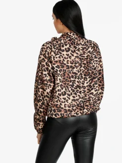 Solada Camicetta donna animalier accollata