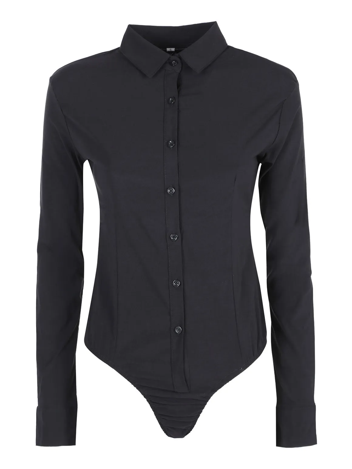 Solada Camicia body donna a maniche lunghe - nero