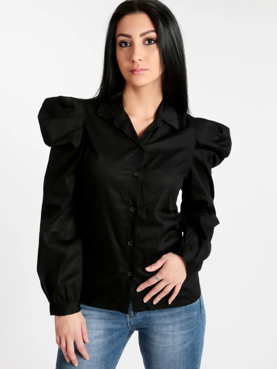 Solada Camicia classica con maniche a sbuffo