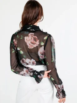 Solada Camicia da donna a maniche lunghe con balze a volant