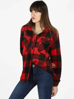 Solada Camicia da donna a quadri in flanella