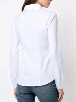 Solada Camicia da donna elasticizzata a maniche lunghe - bianco