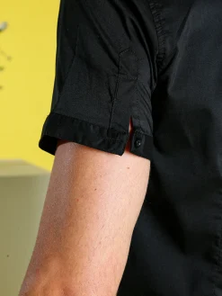 Solada Camicia da uomo a maniche corte - nero