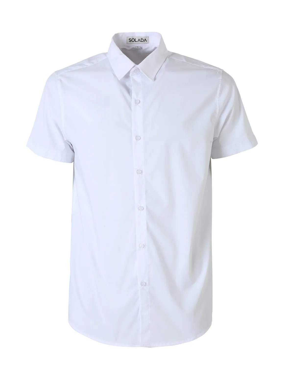 Solada Camicia da uomo a maniche corte - bianco