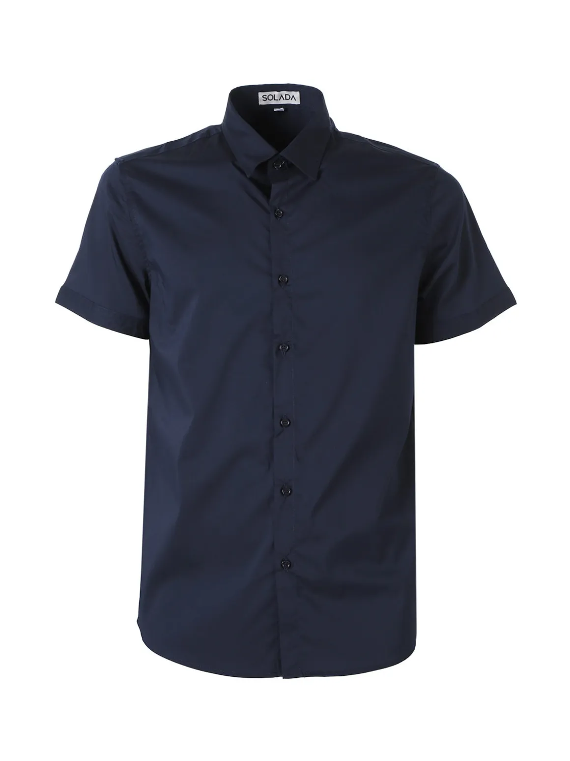 Solada Camicia da uomo a maniche corte - blu scuro