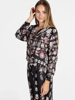 Solada Camicia donna a fantasia - nero