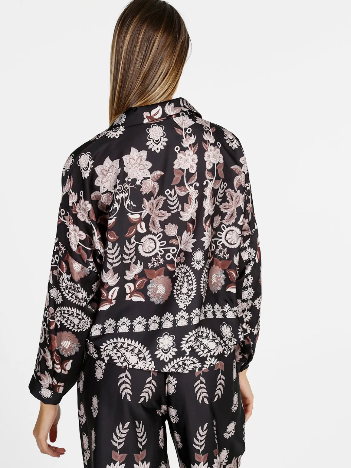 Solada Camicia donna a fantasia - nero