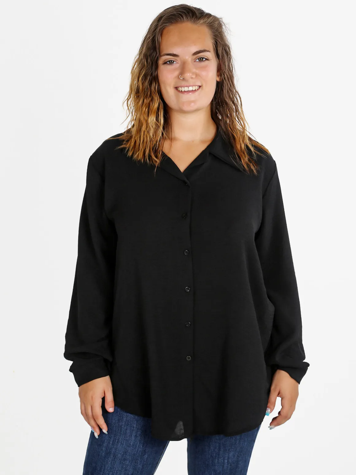 Solada Camicia donna a maniche lunghe - nero