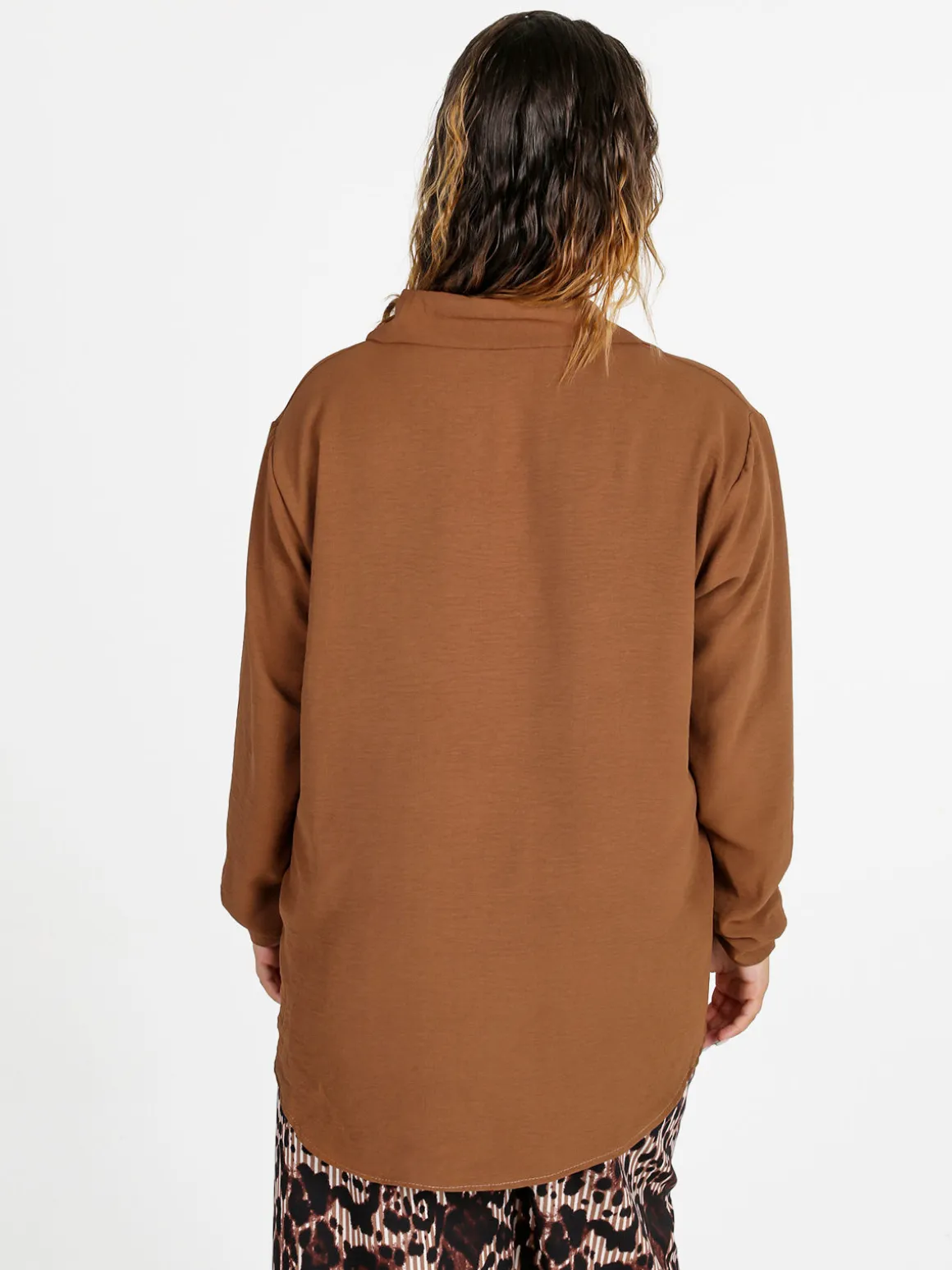 Solada Camicia donna a maniche lunghe - marrone
