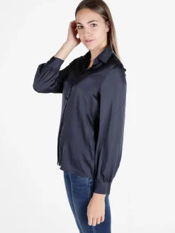 Solada Camicia donna a maniche lunghe effetto raso