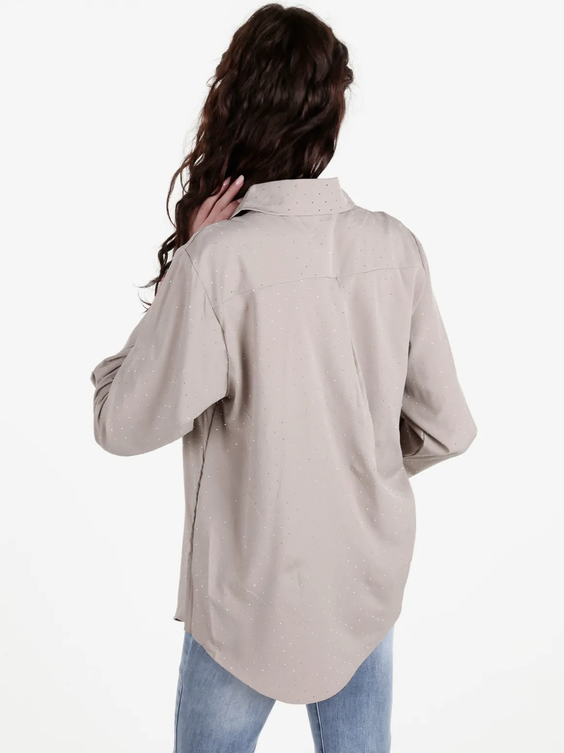 Solada Camicia donna a maniche lunghe con piccole borchie