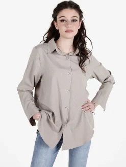Solada Camicia donna a maniche lunghe con piccole borchie