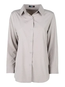 Solada Camicia donna a maniche lunghe con piccole borchie