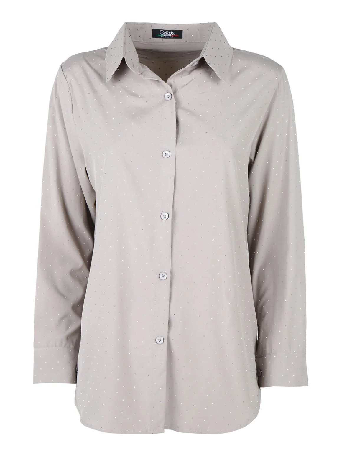 Solada Camicia donna a maniche lunghe con piccole borchie