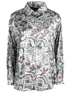 Solada Camicia donna a maniche lunghe con stampa disegni