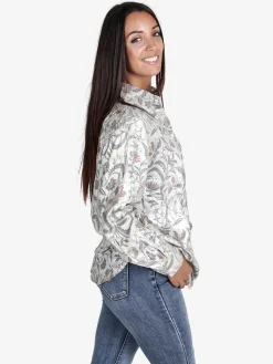 Solada Camicia donna a maniche lunghe con stampa disegni