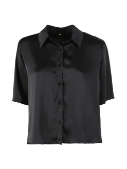 Solada Camicia donna a maniche corte effetto raso