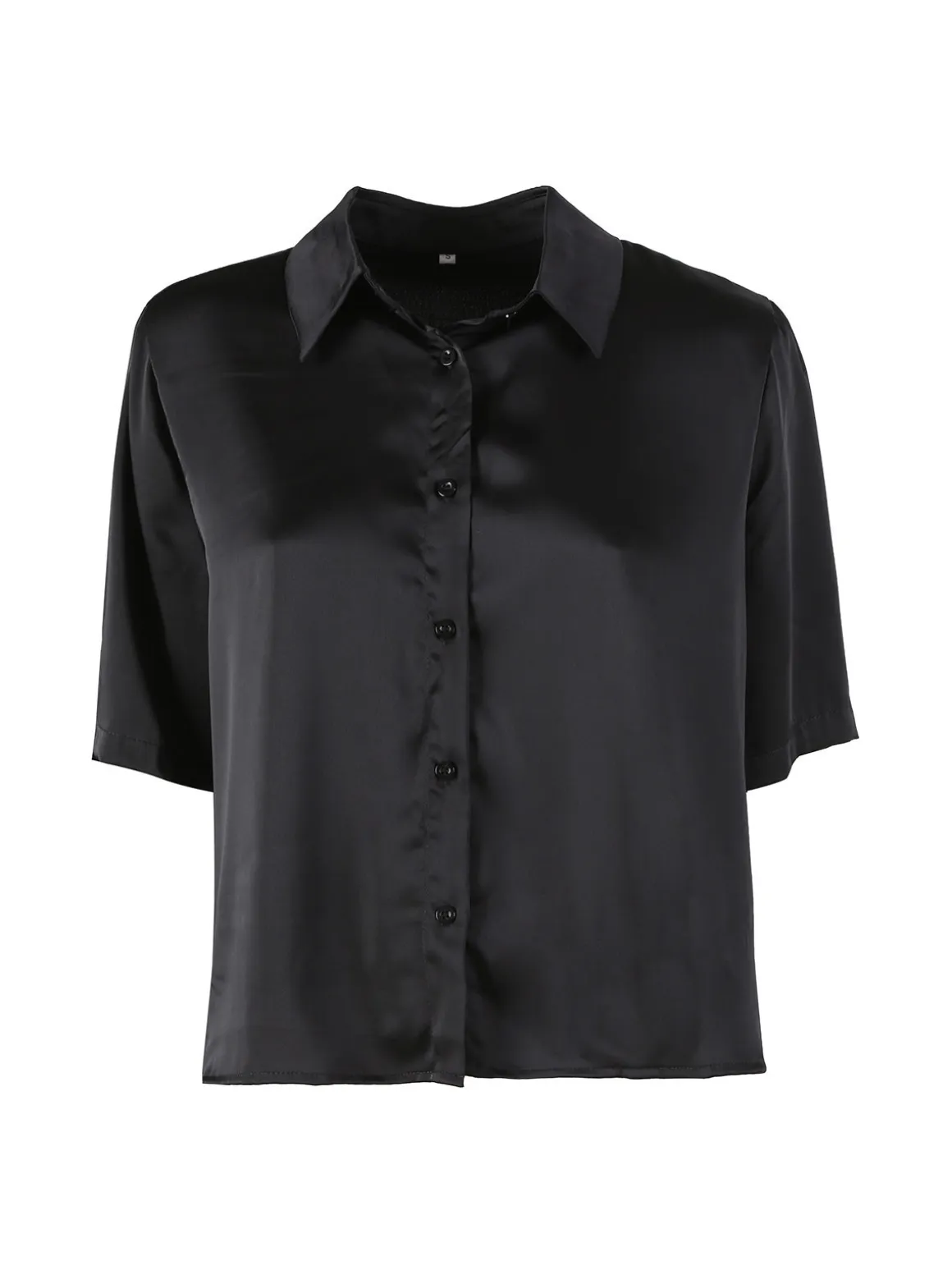 Solada Camicia donna a maniche corte effetto raso